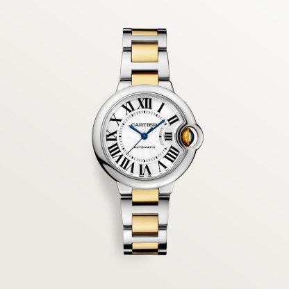 replica cartier Ballon Bleu de Cartier watch 33mm yellow gold steel CRW2BB0002